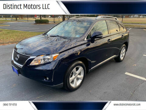 2010 Lexus RX 350 for sale at Distinct Motors LLC in Mechanicsville VA