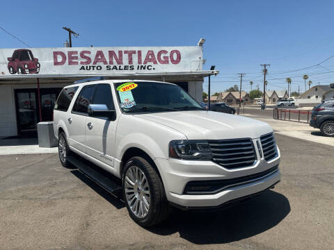 2017 Lincoln Navigator L for sale at DESANTIAGO AUTO SALES in Yuma AZ