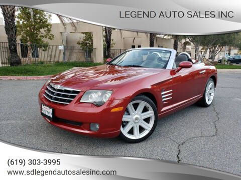 2005 Chrysler Crossfire for sale at Legend Auto Sales Inc in Lemon Grove CA