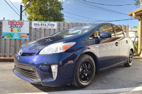 2012 Toyota Prius for sale at ALWAYSSOLD123 INC in Fort Lauderdale FL
