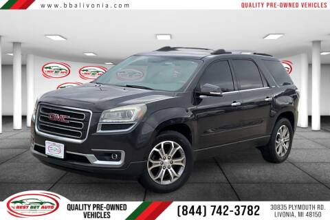 2016 GMC Acadia for sale at Best Bet Auto in Livonia MI