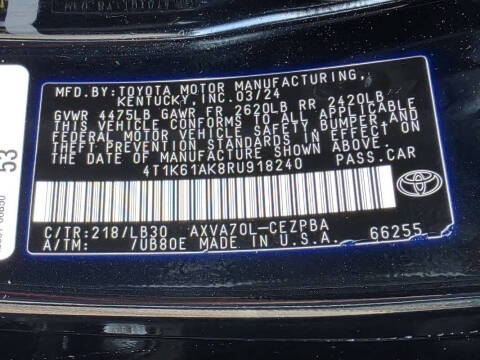 2024 Toyota Camry XSE
