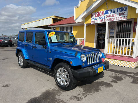2016 Jeep Wrangler Unlimited for sale at Mission Auto & Truck Sales, Inc. in Mission TX
