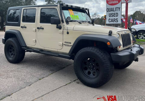 2012 Jeep Wrangler Unlimited for sale at VSA MotorCars in Cypress TX