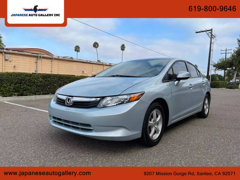 2012 Honda Civic for sale at Japanese Auto Gallery Inc in Santee CA