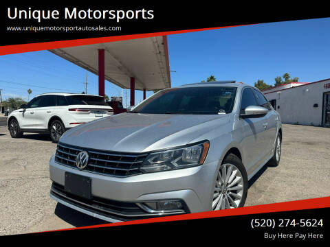 2016 Volkswagen Passat for sale at Unique Motorsports in Tucson AZ