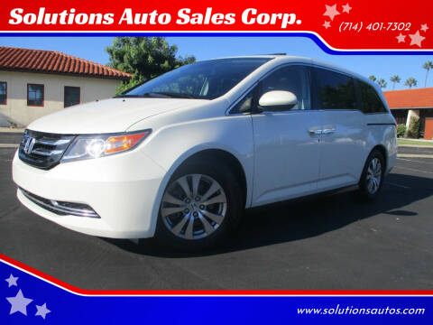 2014 Honda Odyssey for sale at Solutions Auto Sales Corp. in Orange CA