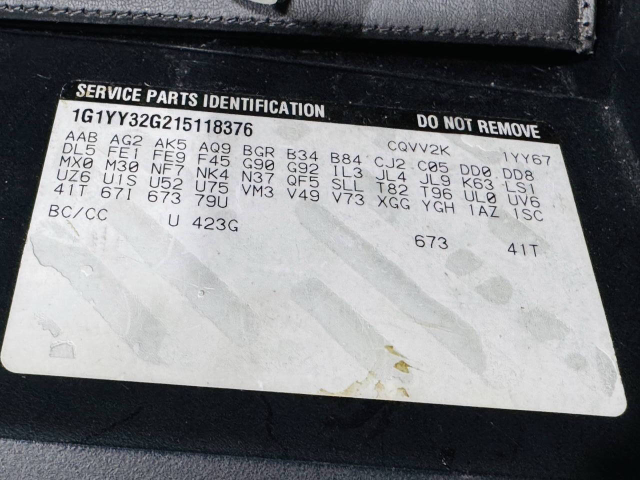 2001 Chevrolet Corvette 98