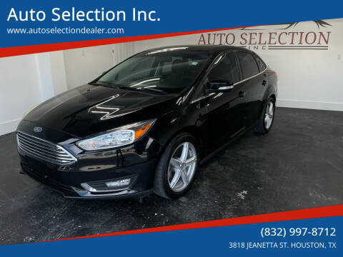 2018 Ford Focus for sale at Auto Selection Inc. in Houston TX