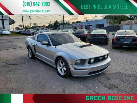 2009 Ford Mustang for sale at Green Ride Inc in Nashville TN