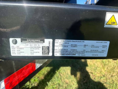 2025 Down 2 Earth 7x14 Dump Trailer 4' sides