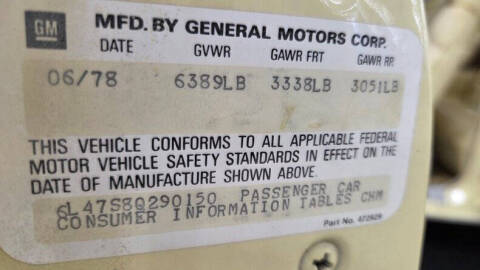 1978 Cadillac Eldorado