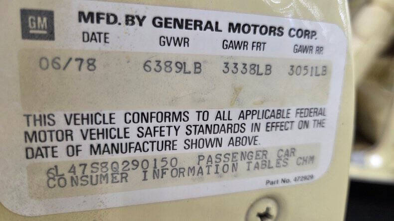 1978 Cadillac Eldorado