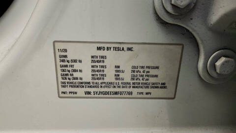 2021 Tesla Model Y Long Range