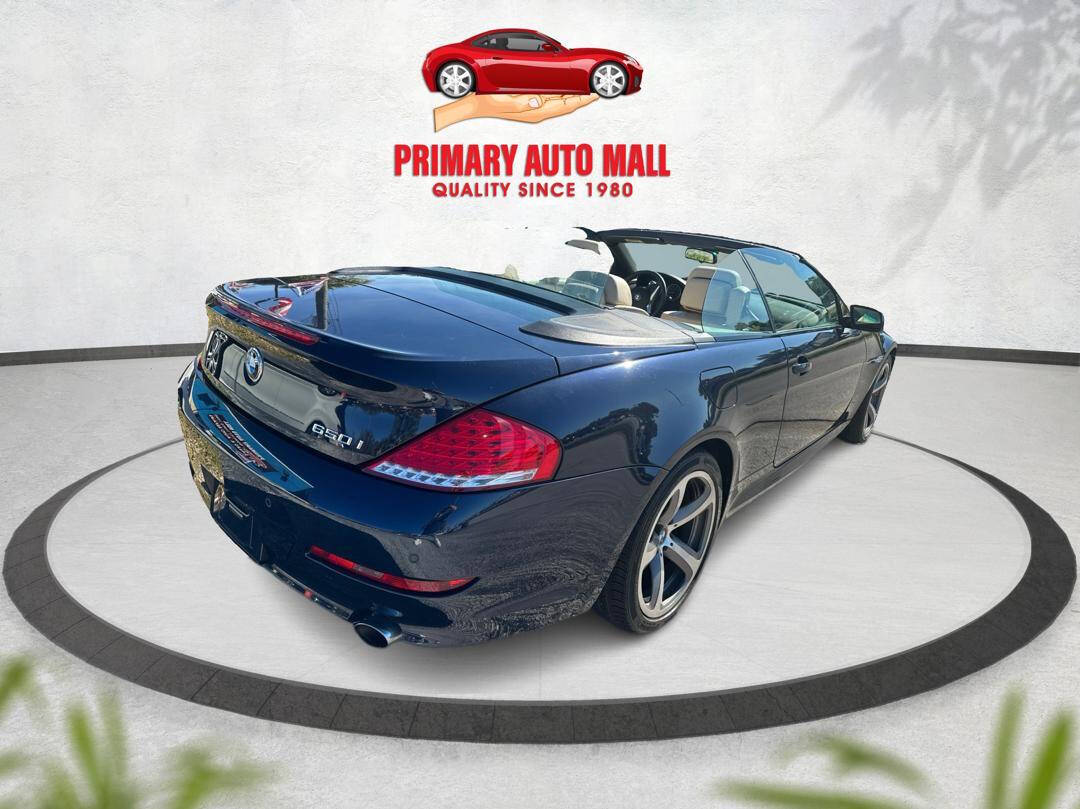 2008 BMW 6 Series for sale at Primary Auto Mall in Fort Myers, FL