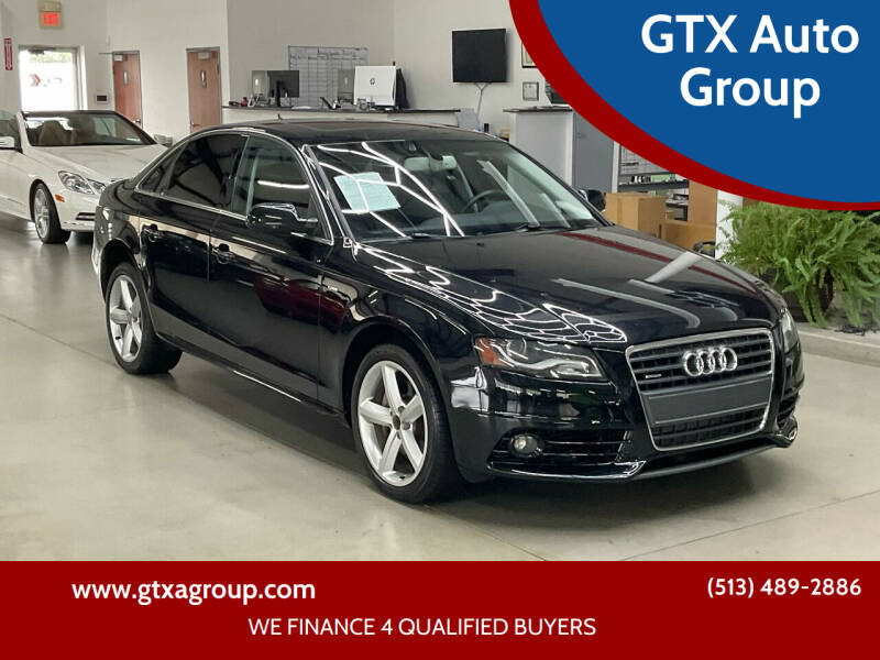 2012 Audi A4 for sale at GTX Auto Group in West Chester OH