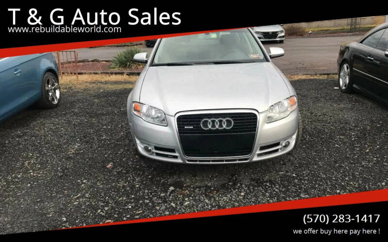 2006 Audi A4 for sale at T & G Auto Sales in Swoyersville PA