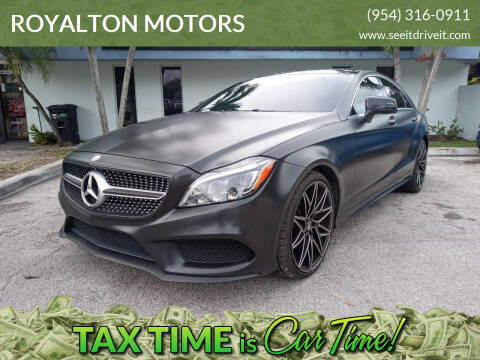 2016 Mercedes-Benz CLS for sale at ROYALTON MOTORS in Plantation FL