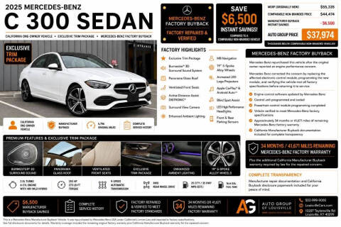 2025 Mercedes-Benz C-Class C 300
