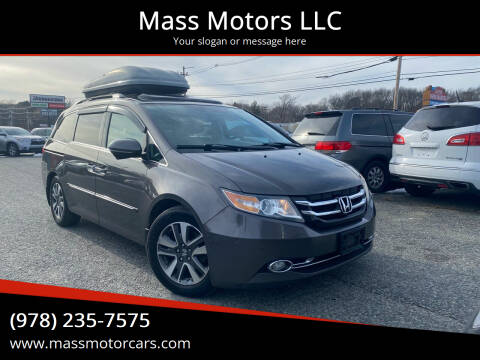 2014 Honda Odyssey for sale at Mass Motors LLC in Worcester MA