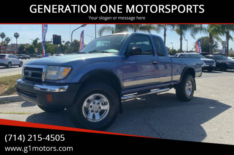 1999 Toyota Tacoma for sale at GENERATION ONE MOTORSPORTS in La Habra CA