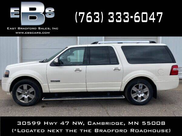 2008 Ford Expedition EL for sale at East Bradford Sales, Inc in Cambridge MN