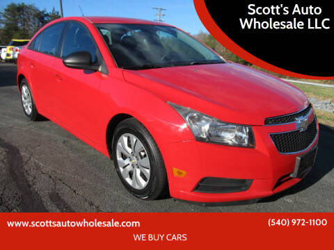 2014 Chevrolet Cruze for sale at Scott's Auto Wholesale LLC in Locust Grove VA