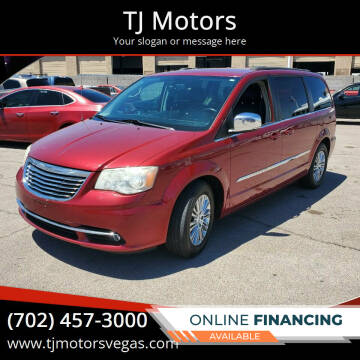 2013 Chrysler Town and Country for sale at TJ Motors in Las Vegas NV