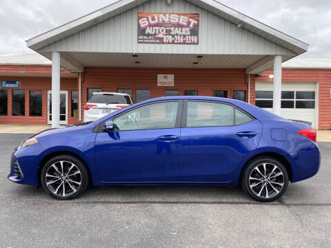 2017 Toyota Corolla for sale at Sunset Auto Sales in Paragould AR