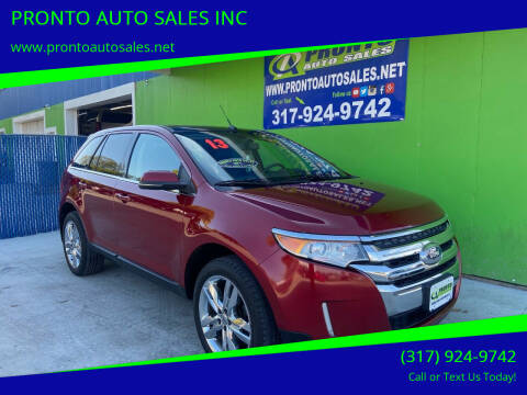 2013 Ford Edge for sale at PRONTO AUTO SALES INC in Indianapolis IN