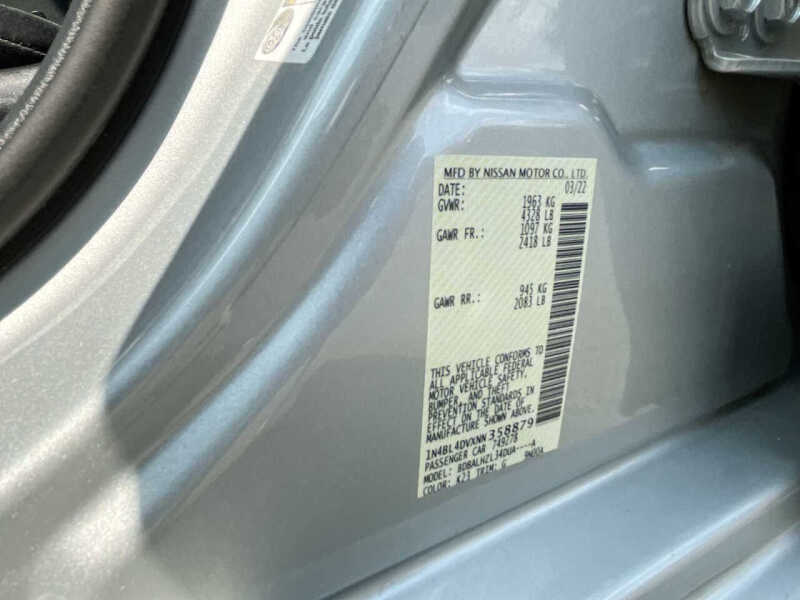 2022 Nissan Altima 2.5 SV