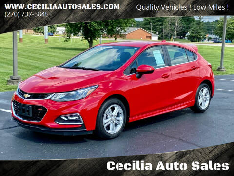 2017 Chevrolet Cruze for sale at Cecilia Auto Sales in Elizabethtown KY