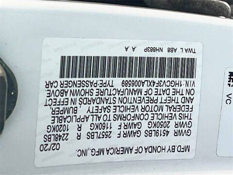 2020 Honda Accord Hybrid EX