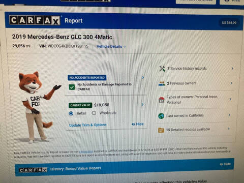 2019 Mercedes-Benz GLC GLC 300 4MATIC