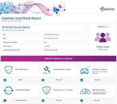 2018 Alfa Romeo Stelvio