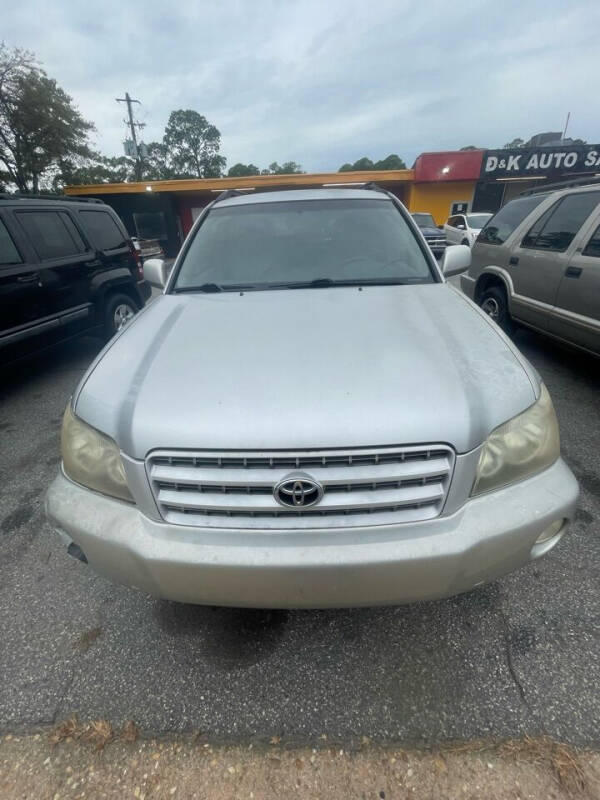 2002 Toyota Highlander for sale at D&K Auto Sales in Albany GA