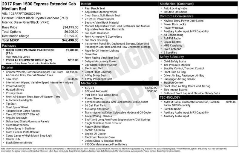 2017 RAM 1500 Express