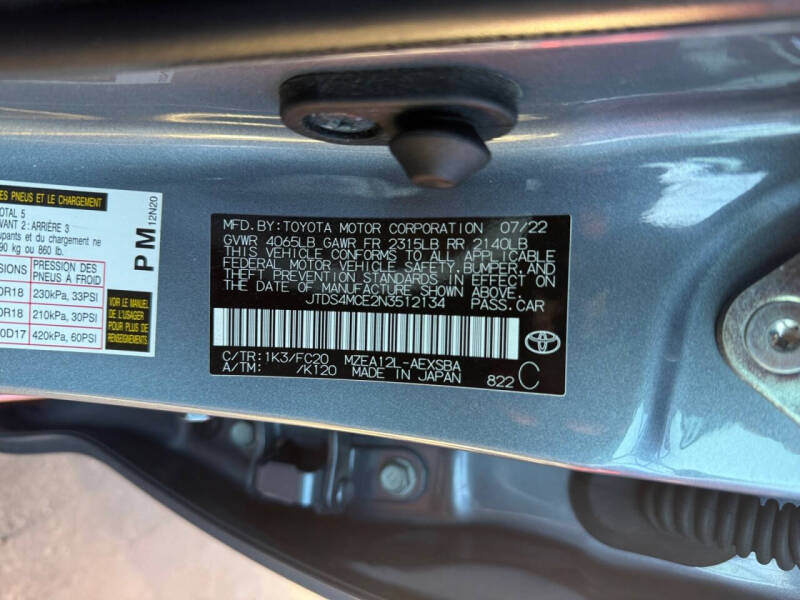 2022 Toyota Corolla SE