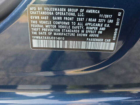 2018 Volkswagen Passat 2.0T SE