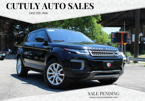 2017 Land Rover Range Rover Evoque for sale at Cutuly Auto Sales in Pittsburgh PA