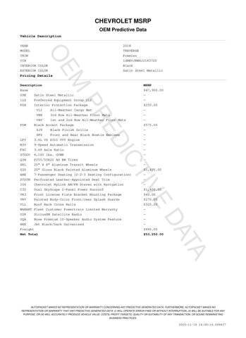 2018 Chevrolet Traverse Premier