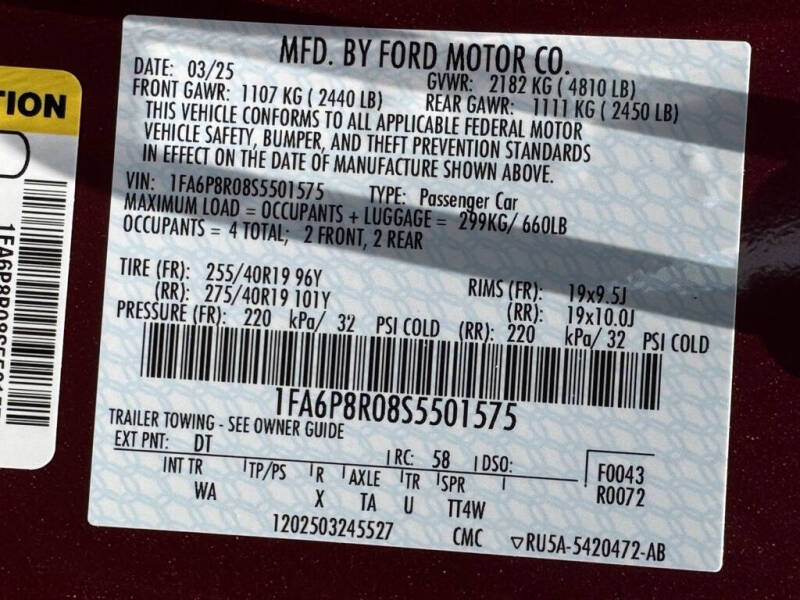 2025 Ford Mustang Dark Horse