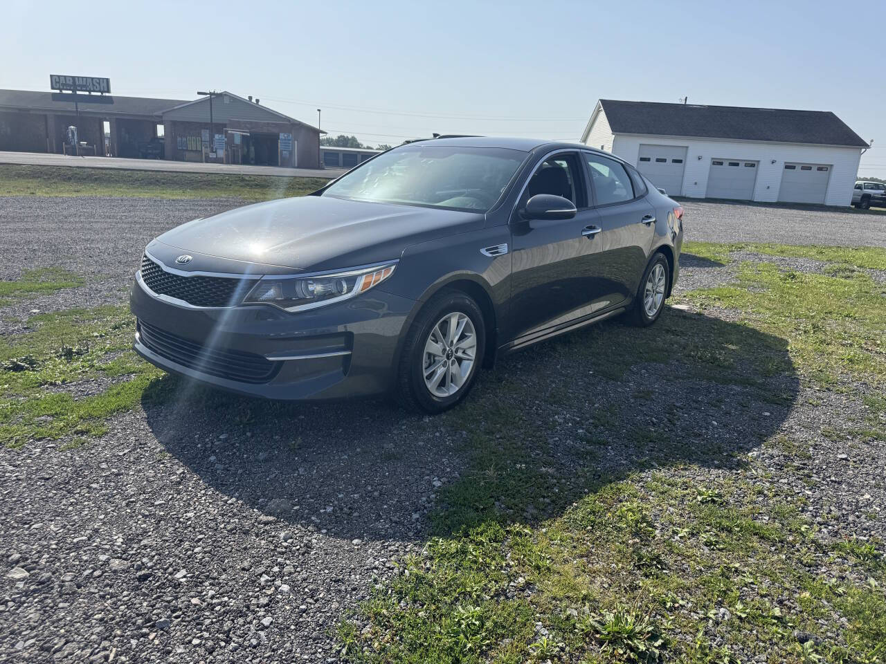Gray 2017 Kia Optima LX LX 4dr Sedan 1