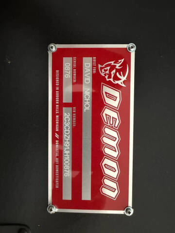 2018 Dodge Challenger SRT Demon