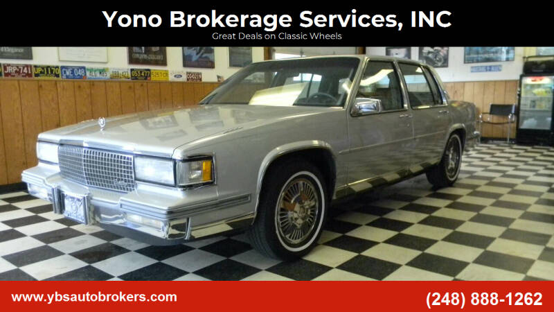 1988 Cadillac DeVille for sale at Yono Brokerage Services, INC in Farmington MI