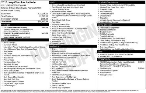 2016 Jeep Cherokee Latitude