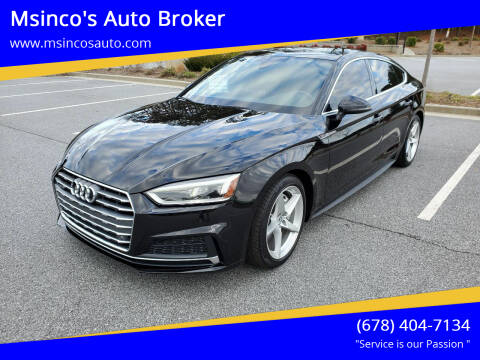 2018 Audi A5 Sportback for sale at Msinco's Auto Broker in Snellville GA