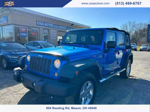 2015 Jeep Wrangler Unlimited for sale at USA Auto Sales & Services, LLC in Mason OH