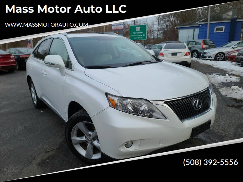 2010 Lexus RX 350 for sale at Mass Motor Auto LLC in Millbury MA