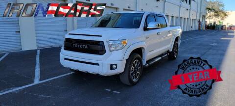 2016 Toyota Tundra for sale at IRON CARS in Hollywood FL